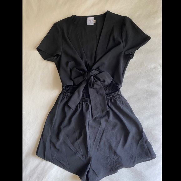 Princess Polly Sahara Tie Front Romper Playsuit - Picture 5 of 6